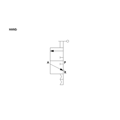 HVN3-5/16U PISCO HAND VALVE<BR>3/8" NPT MALE IN X 5/16" NPT MALE OUT